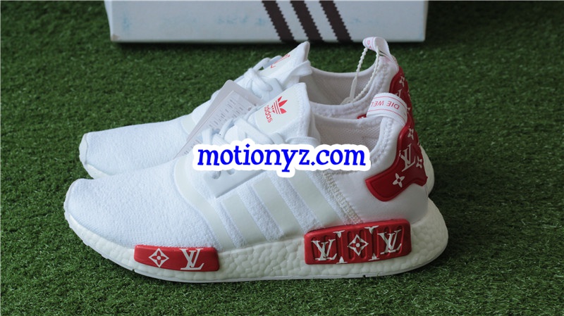 Real Boost Adidas NMD x Supreme LVS White